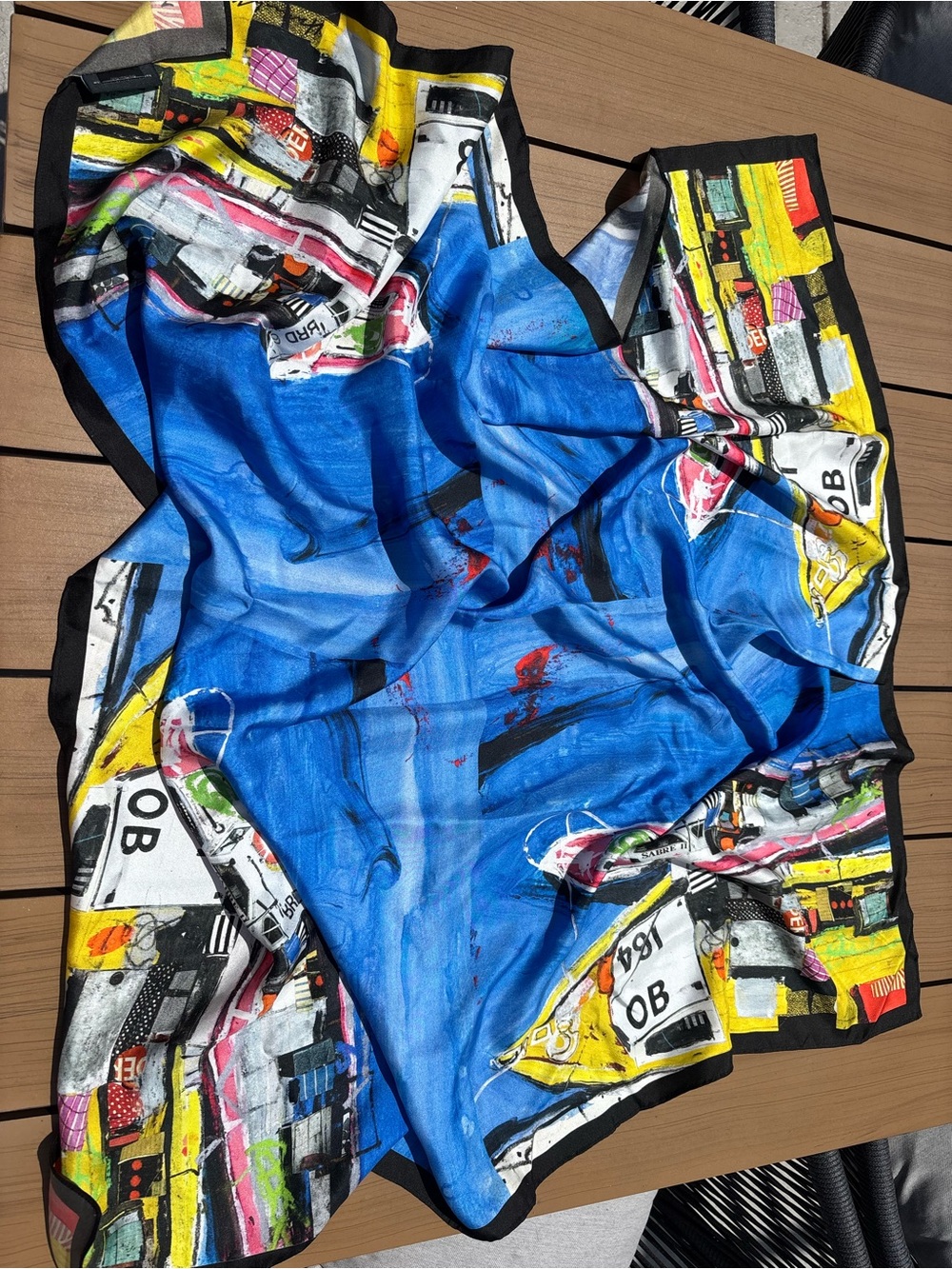 Hamish MacDonald “Harbour Edge” Silk Scarf – Pristine